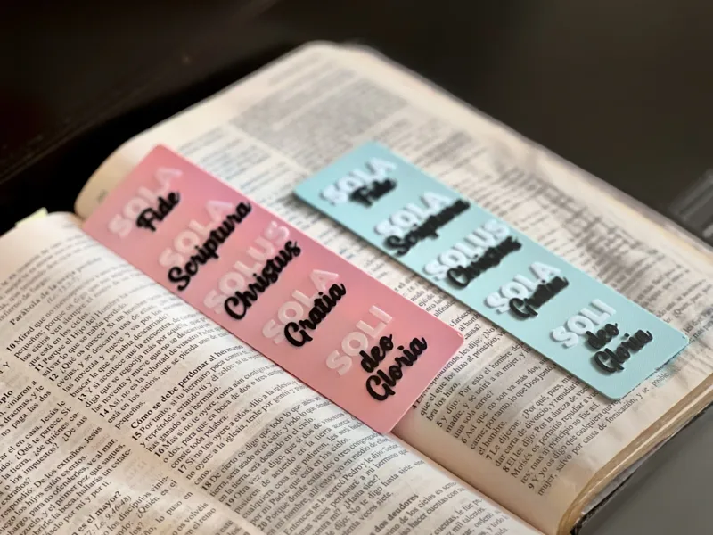 Marca Libro de las 5 SOLAS | Jesús