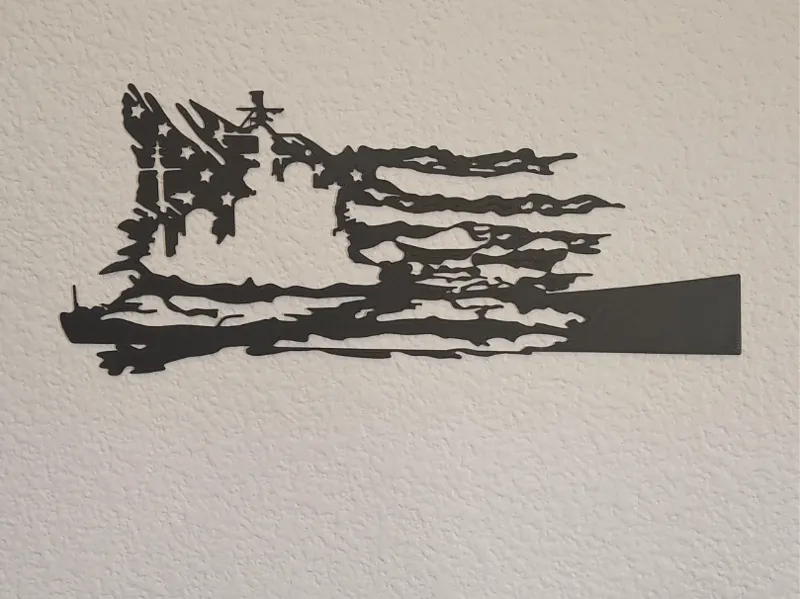 American battleship silhouette