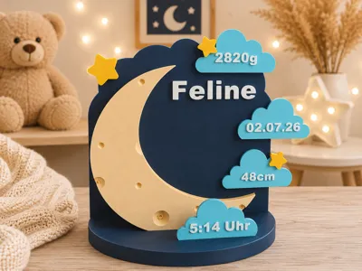 Moon - Birth - Gift - customizable