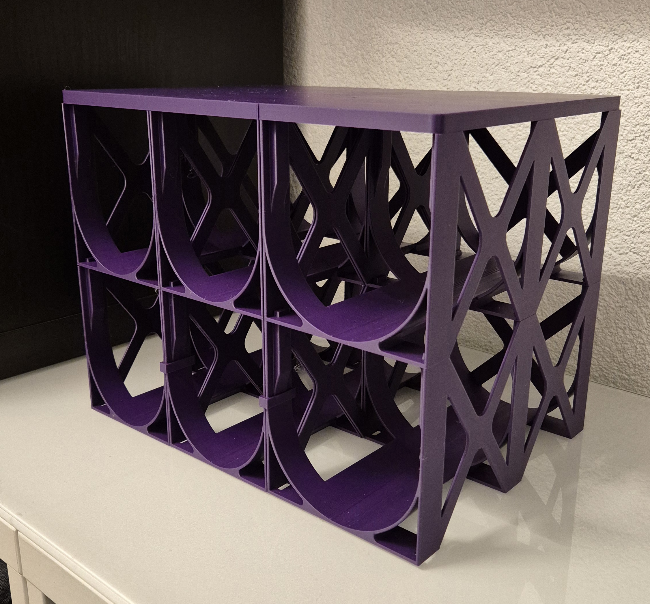 Miniatura 6 do modelo 3D Stackable Bottle Holder