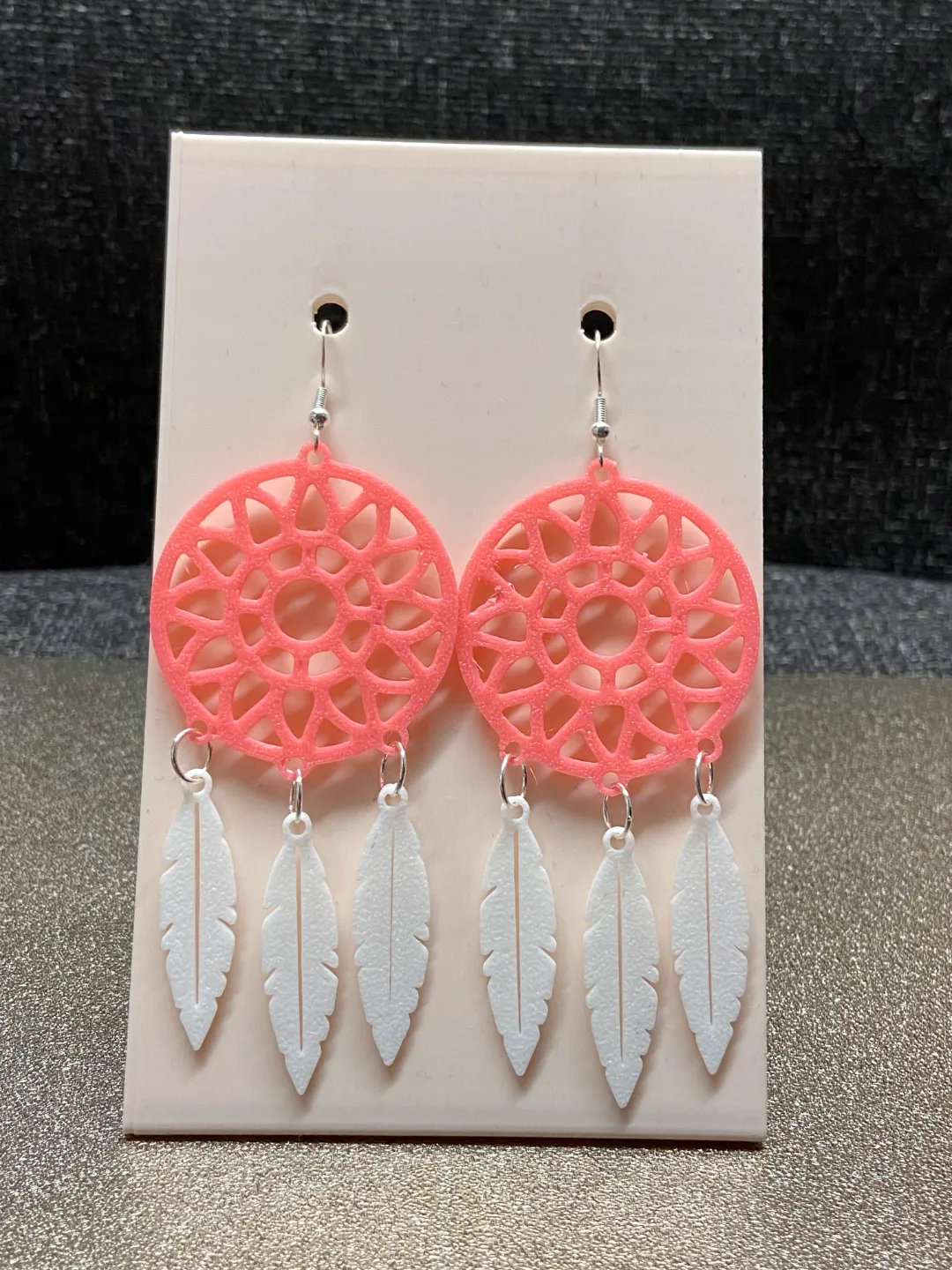 dream catcher earrings view 2