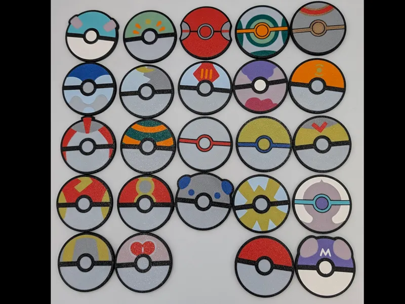 Pokeball Magnets