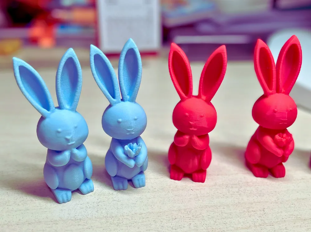 Easter Rabbit Clapping Cute Easter Bunny sitting and clapping by liudongying - MakerWorld