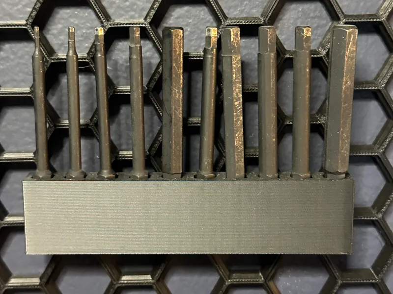 Hex Bits Holder For Honeycomb Storage Wall