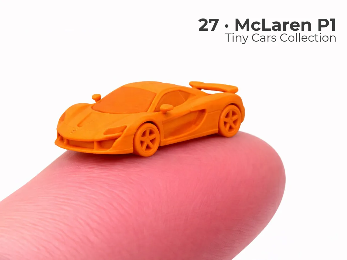 Tiny McLaren P1 - Mini Cars Series - Free 3D Print Model - MakerWorld