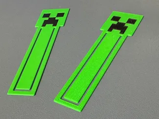 Minecraft Creeper face bookmark