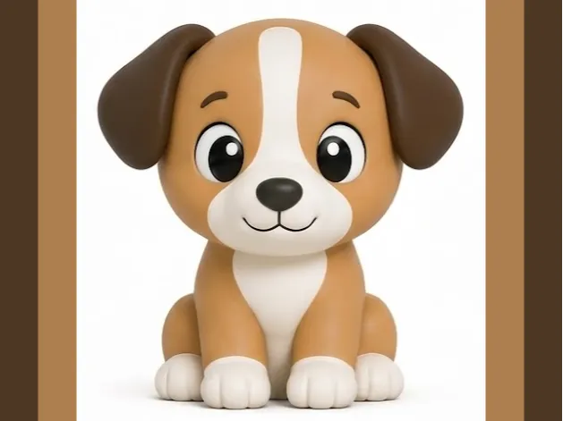 Cute Puppy – 4 Color Print