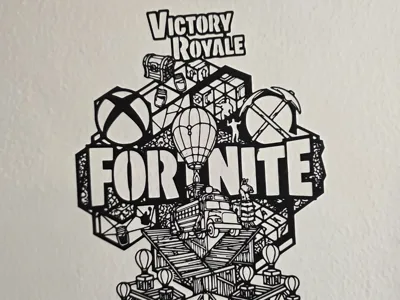 Fortnite Victory Royale Wall Art