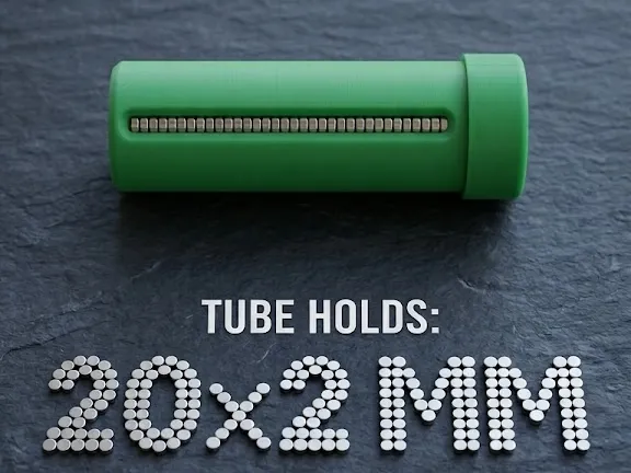 20x2 mm Magnet Tube
