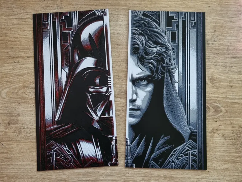 Dark VS Light Side - ArtDeco HueForge - StarWars