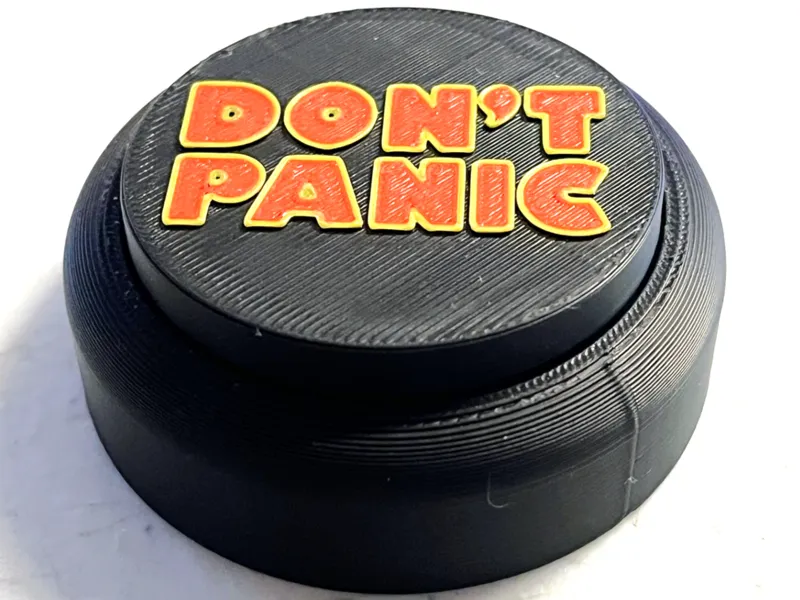 Fidget Clicker Button - DON'T PANIC