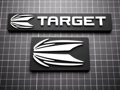 Target Darts 3D Logo's