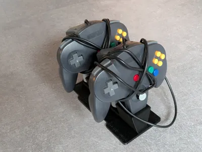 N64 Controller Stand duo with Plugmount