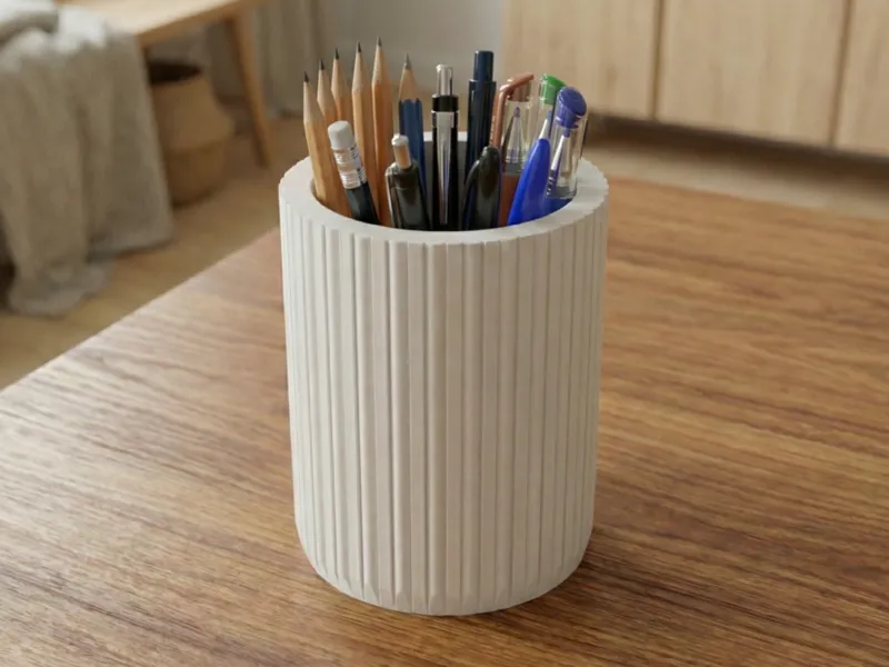 Japandi Ribbed Organizer