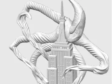 Mind Flayer On Empire State Building