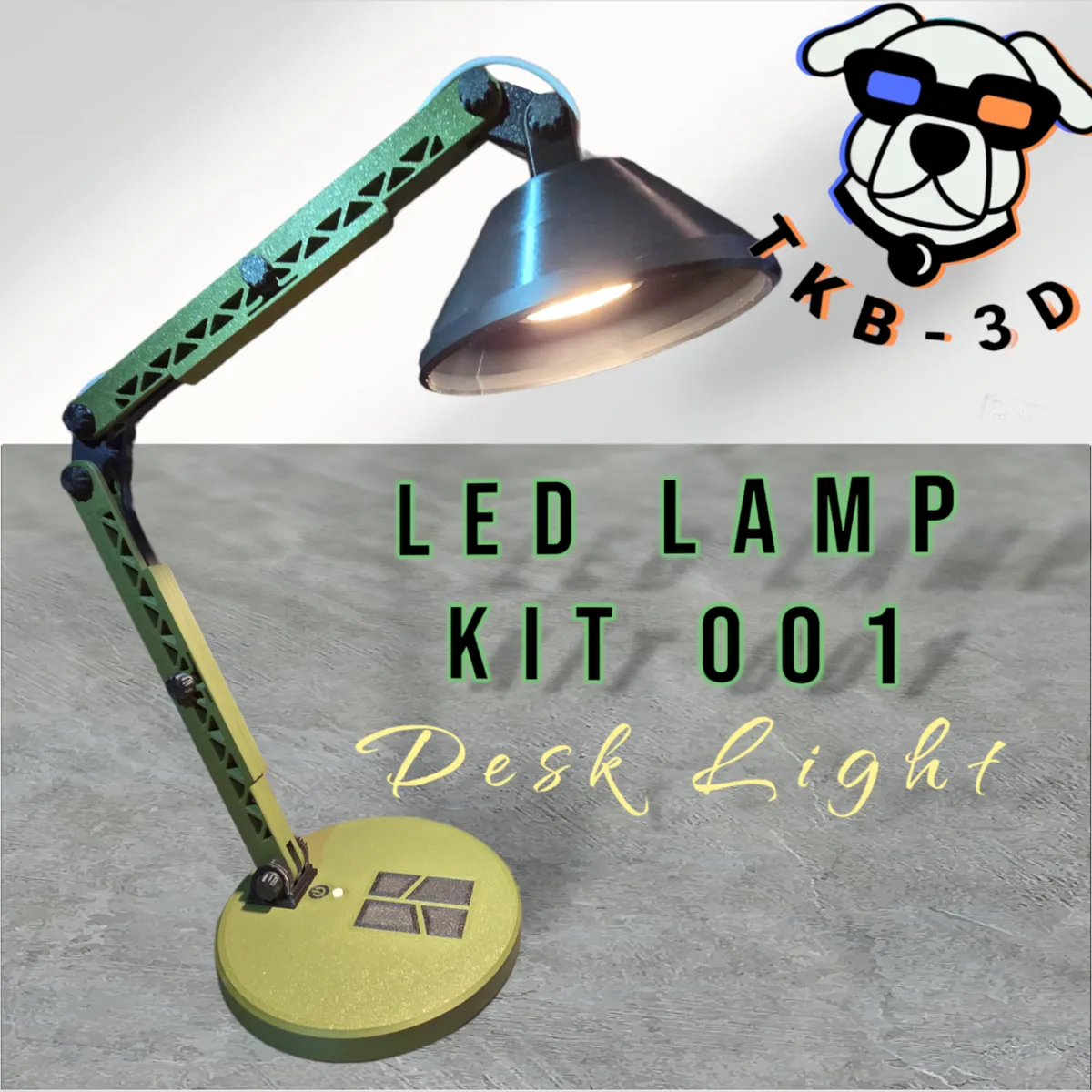 Desk Lamp Kit 001 - Free 3D Print Model - MakerWorld