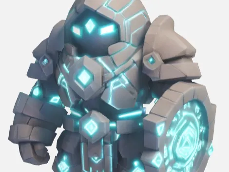 Mecha warrior statue #2