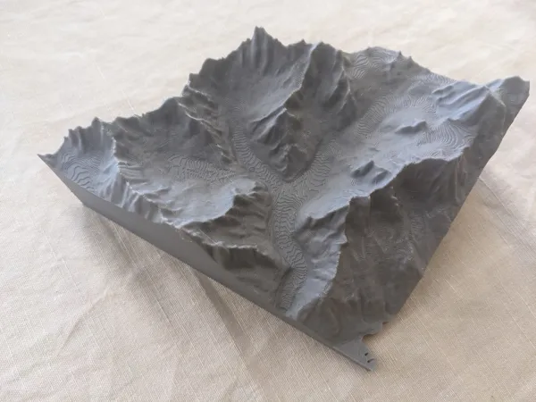 Maquette de la Mer de Glace