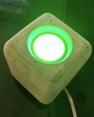 Shelly GU10 RGBW Duo - concrete mold lamp