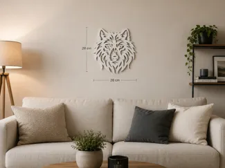Wolf Wall Art – Decorative 3D Printed Wall Decor