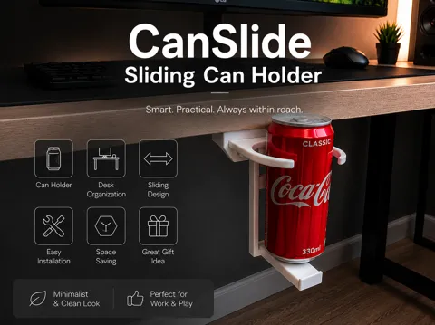 Tapa o cubierta: CanSlide - Sliding Can Holder — referencia de MakerWorld