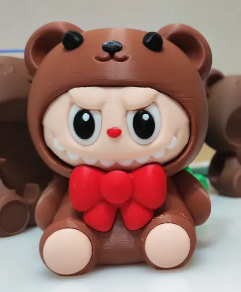 Labubu Teddy bear by kangkang MakerWorld: Download Free 3D Models