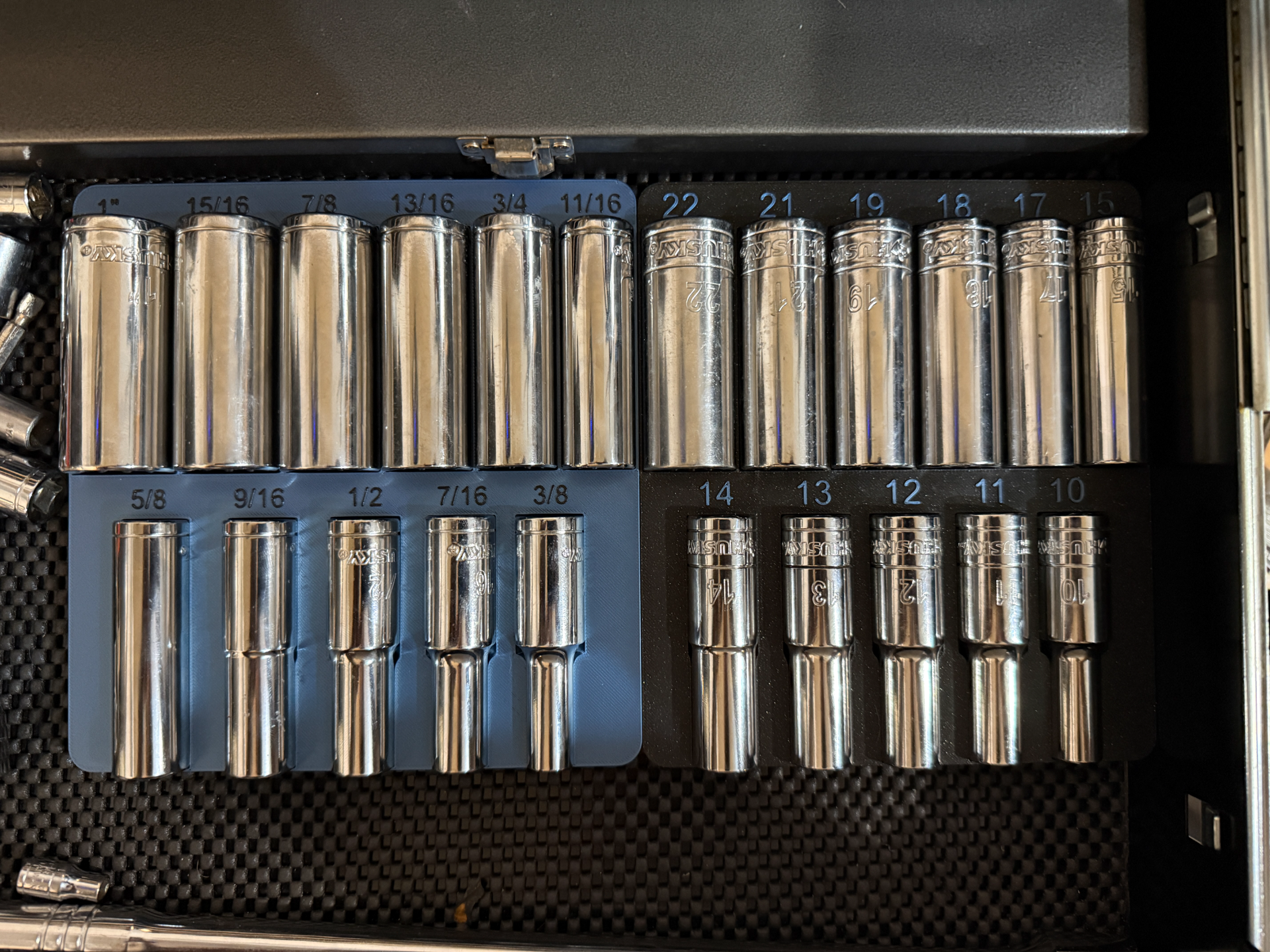 Husky Deepwell sockets organizers