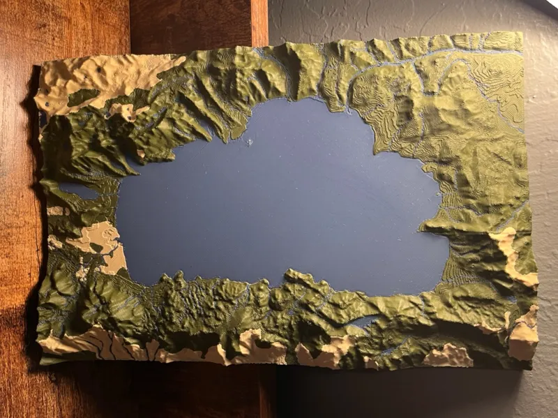 Topographic Map - Lake Tahoe