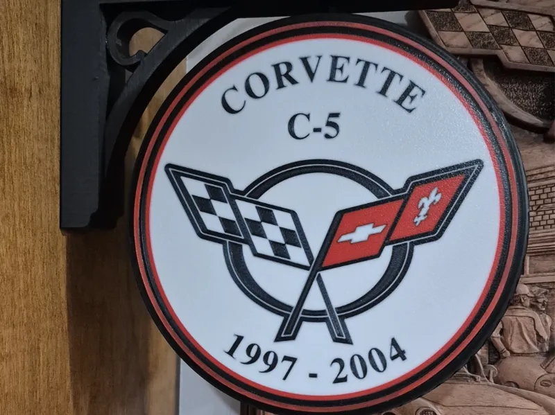 Corvette C-5 Pub Sign Lightbox