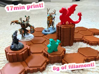 Heroscapey/D&D Hex Terrain Tiles (No Supports)