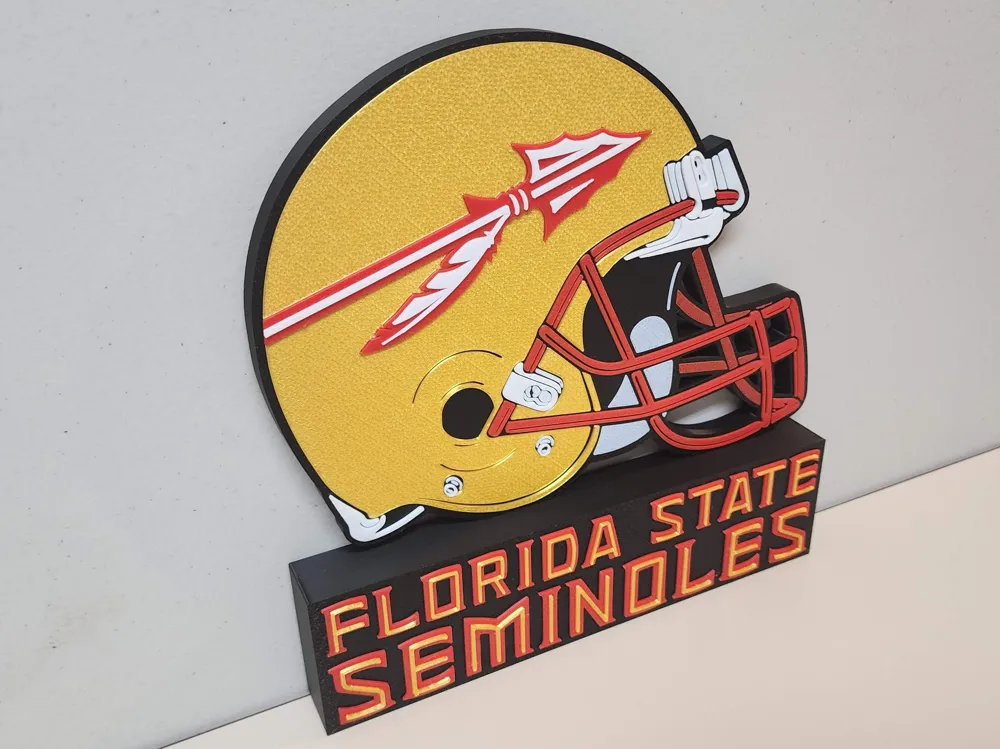 Florida State Seminoles Helmet Desk / Wall Display - Free 3D Print ...