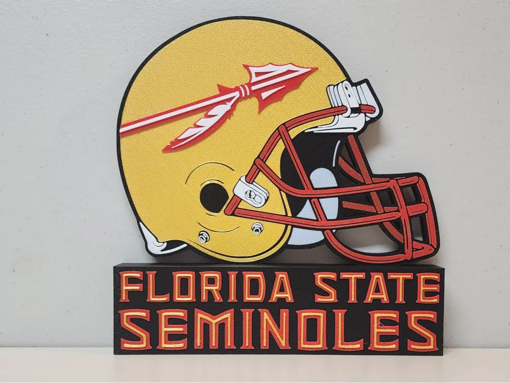 Florida State Seminoles Helmet Desk / Wall Display - Free 3D Print ...