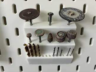Dremel tool support for Skadis