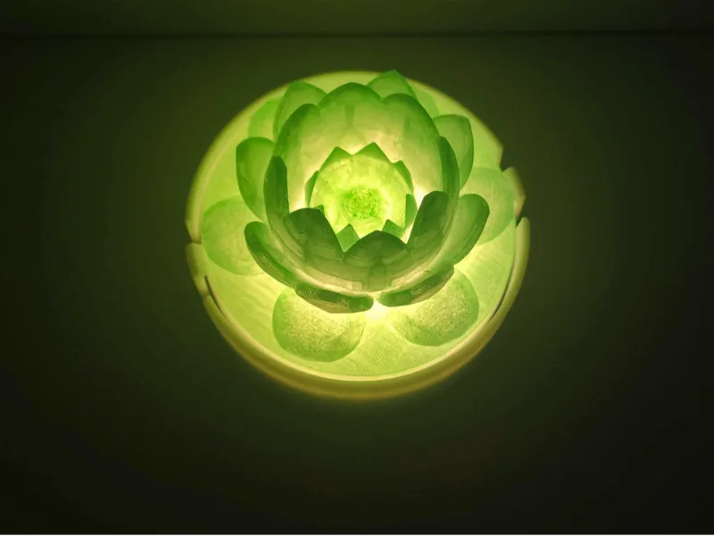 Lampada fiore di cristallo