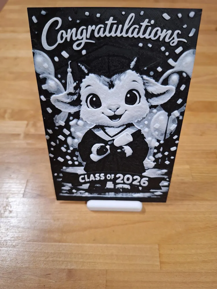 Graduation Goat 2026 Baby Goat Graduation - Free 3D Print Model - MakerWorld