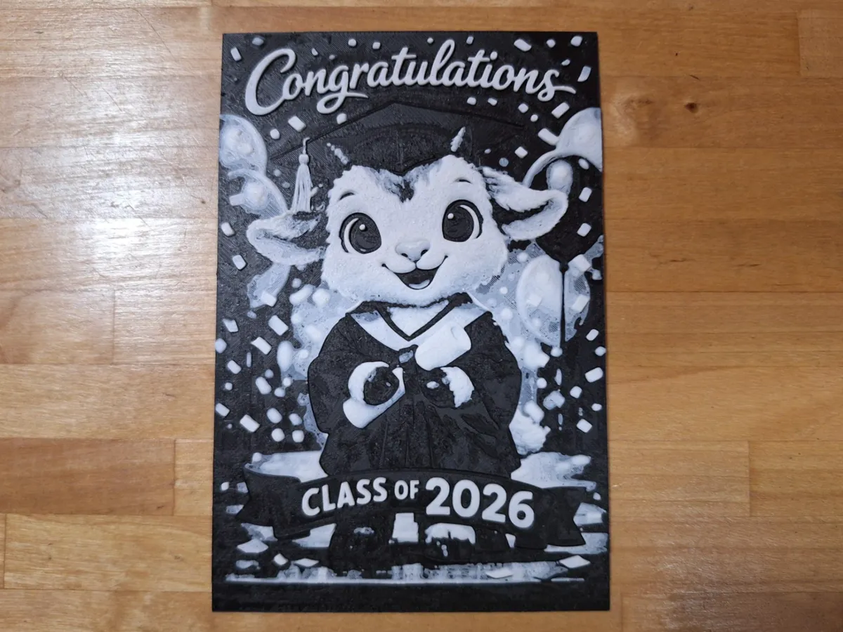 Graduation Goat 2026 Baby Goat Graduation - Free 3D Print Model - MakerWorld