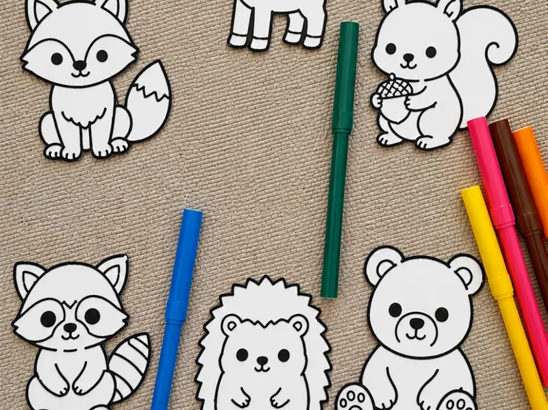 Kit de Pintura - Bosque Fofo - Fácil e Econômico