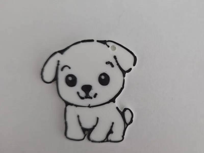 Cute dog keychain