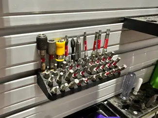 Ultimate Bit Holder - Slot Wall and Rubbermaid 