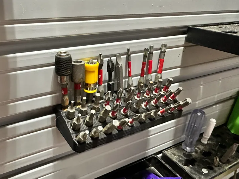Ultimate Bit Holder - Slot Wall and Rubbermaid 