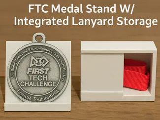 FTC/FRC Medal Stand W/ Integrated Lanyard Storage