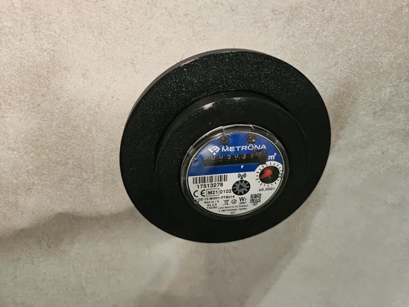 Wasseruhr - Rosette Wasseruhr - Abdeckung
