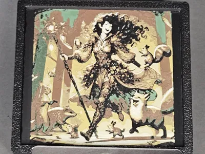 HueForge MTG Deckbox Cover Ellivere