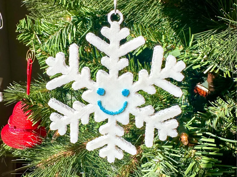 Fuzzy Frost Buddy Christmas Ornament