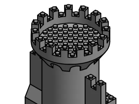 Modular Legos Fortress - Round Towers