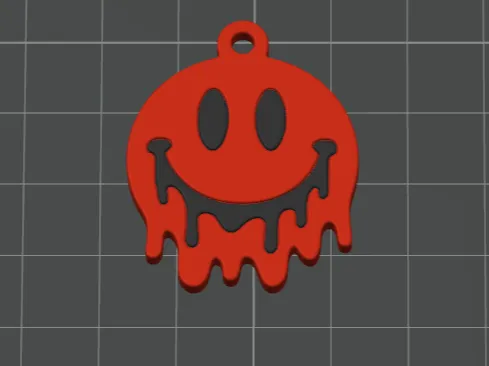 Melting Smiley Schlüsselanhänger