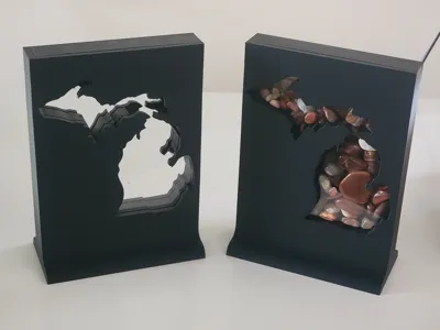 Agate Display Box - Michigan