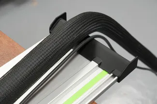 Track Saw Hose Deflector - with slot for clamp