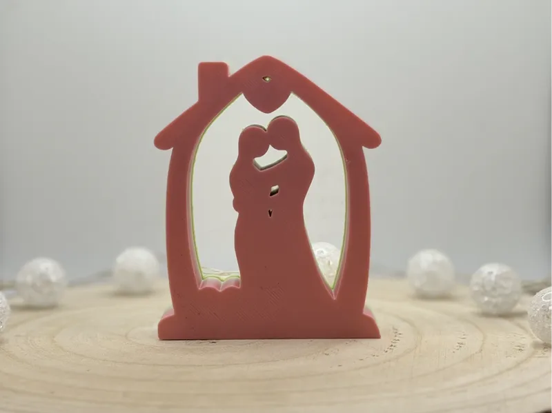 Deko-Figur "Pärchen im Haus"