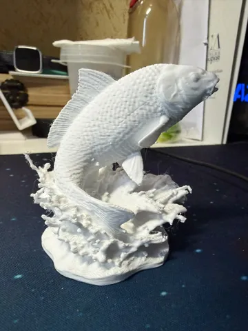 Modelo para impresión 3D: carpa koi surf — vista de referencia 4